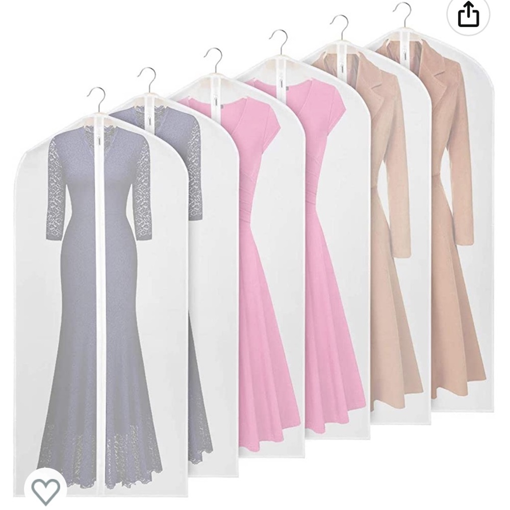 Clear garment bags